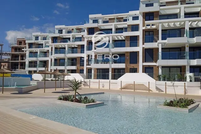 Spacious apartments for living in a new residential complex on the seafront in Dénia