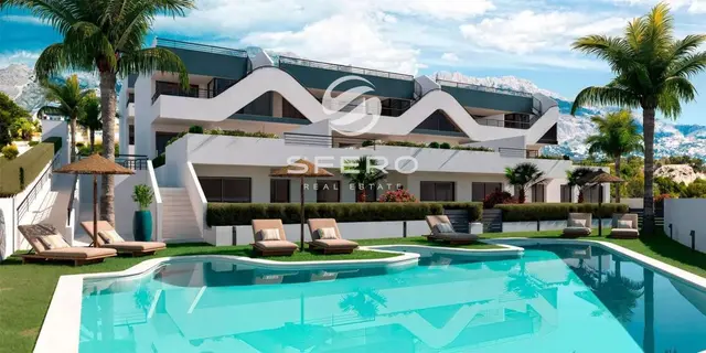 Bright apartments surrounded by the sea and mountains in a new residential complex in Alfas del Pi