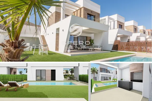 Villa de diseño moderno para vivir en una zona desarrollada de Alicante