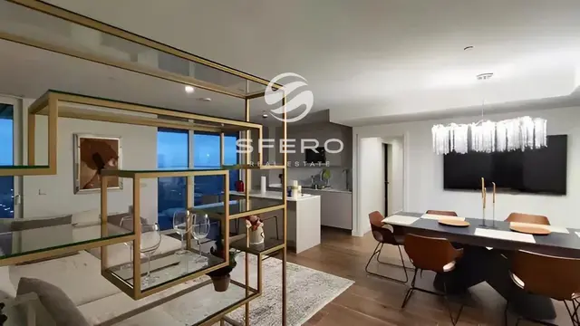 Luxury apartment on the 23rd floor of the prestigious IKON residential complex in Valencia