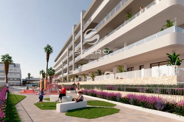 Penthouses and apartments with private gardens in a modern residential development in Mutxamel